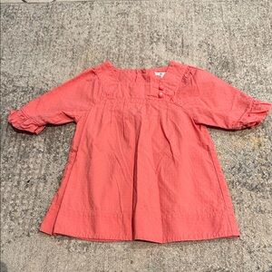 Janie and Jack Vibrant Coral Kids Blouse